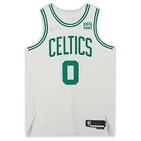 Jayson Tatum Boston Celtics Autographed White Nike 2020-21 Association Edition Authentic Jersey