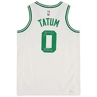 Jayson Tatum Boston Celtics Autographed White Nike 2022-2023 Association Swingman Jersey with "Mamba Mentality" Inscription