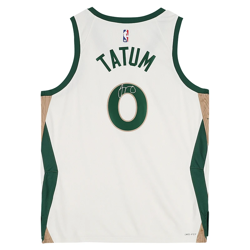 Jayson Tatum Boston Celtics Autographed White Nike 2023-24 City Edition Swingman Jersey