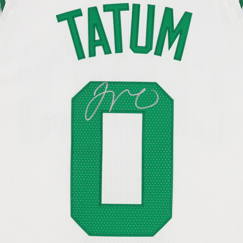 Maillot authentique Nike Association blanc autographié par Jayson Tatum des Boston Celtics
