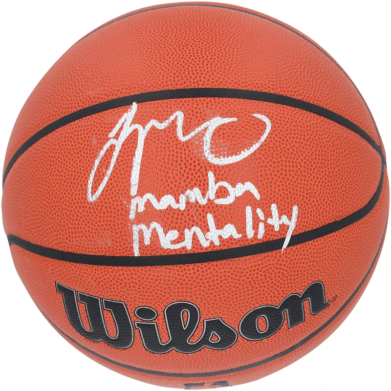 Ballon de basket-ball d'intérieur/extérieur Wilson Authentic Series autographié par Jayson Tatum des Boston Celtics avec inscription « Mamba Mentality »