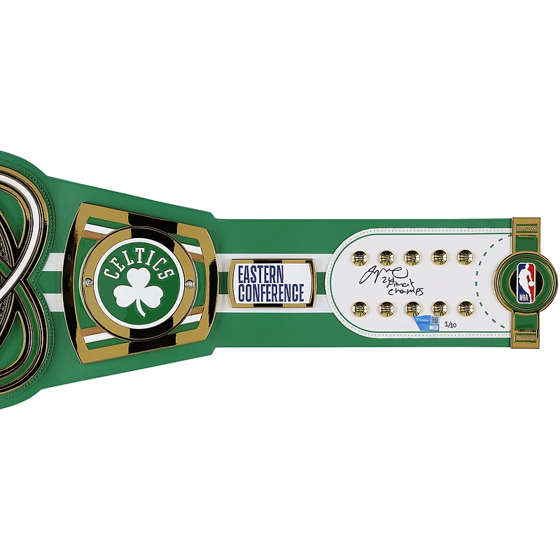 Ceinture de titre WWE Legacy autographiée par Jayson Tatum des Boston Celtics avec inscription « Champion des 24 finales » - Édition limitée n° 1/10