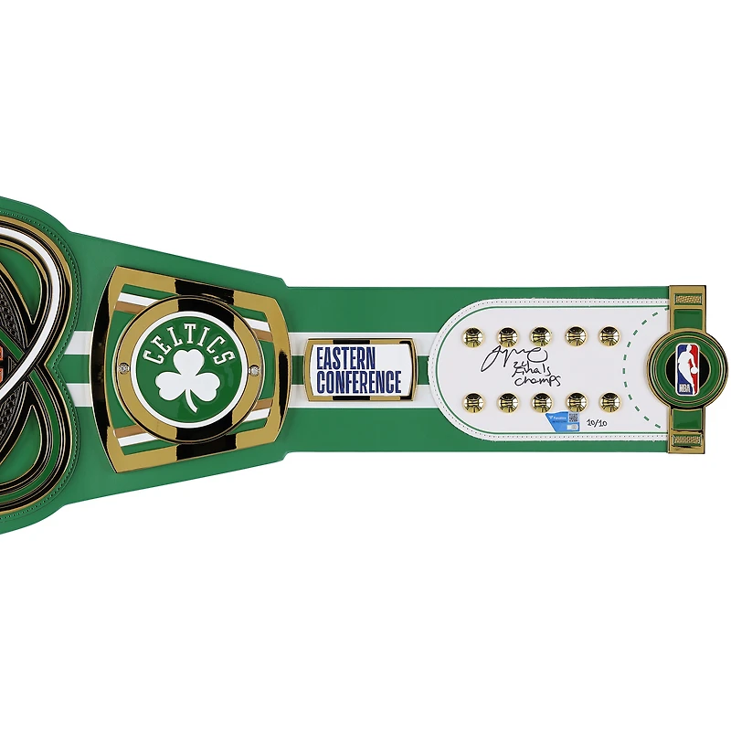 Jayson Tatum Boston Celtics Autographed WWE Legacy Title Belt with "24 Finals Champ" Inscription