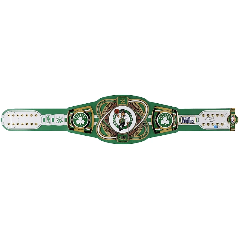 Jayson Tatum Boston Celtics Autographed WWE Legacy Title Belt with "24 Finals Champ" Inscription