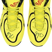 Chaussures de basketball Jordan Brand Tatum 4 jaunes autographiées par Jayson Tatum des Boston Celtics