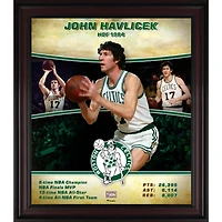 John Havlicek Boston Celtics Framed 15" x 17" Hardwood Classics Player Collage
