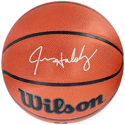 Ballon de basket-ball d'intérieur/extérieur Wilson Authentic Series dédicacé par Jrue Holiday des Boston Celtics lors des finales NBA 2024