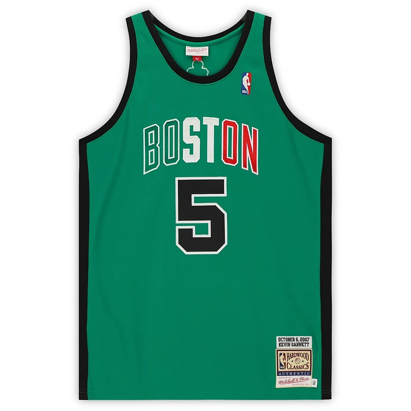 Kevin Garnett Boston Celtics Autographed Green Mitchell & Ness Authentic Jersey