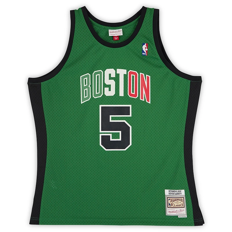 Kevin Garnett Boston Celtics Autographed Mitchell & Ness Kelly Green 2007-08 Italy Swingman Jersey with "08 Champ" Inscription