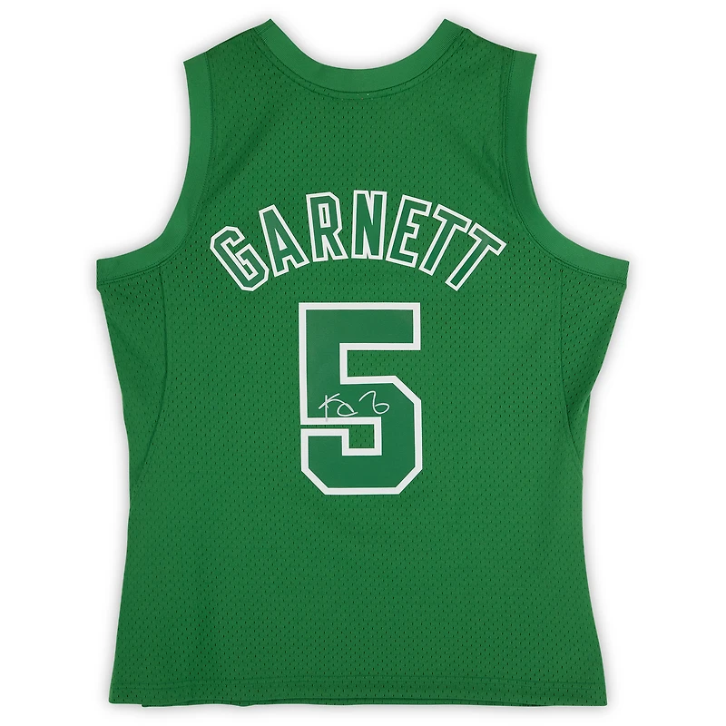 Kevin Garnett Boston Celtics Autographed Mitchell & Ness Kelly Green 2012 Christmas Day Swingman Jersey