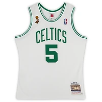 Kevin Garnett Boston Celtics Autographed Mitchell & Ness White 2007-08 Authentic Jersey with "HOF 20" Inscription