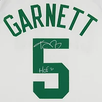 Kevin Garnett Boston Celtics Autographed Mitchell & Ness White 2007-08 Authentic Jersey with "HOF 20" Inscription