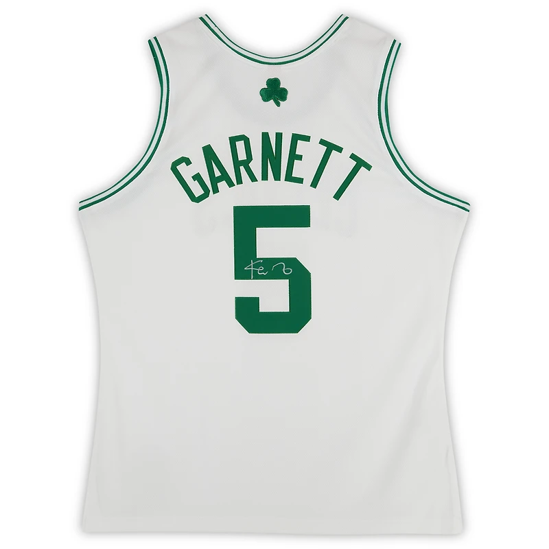 Kevin Garnett Boston Celtics Autographed Mitchell & Ness White 2007-08 Authentic Jersey