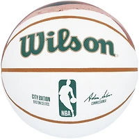 Kevin Garnett Boston Celtics Autographed Wilson 2023-24 City Edition Collector's Basketball