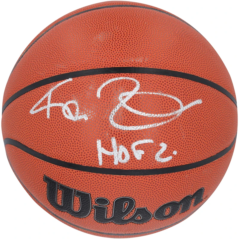 Ballon de basket-ball d'intérieur/extérieur Wilson Authentic Series autographié par Kevin Garnett des Boston Celtics avec inscription « HOF 20 »