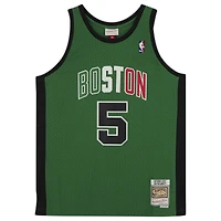 Maillot réplique autographié par Kevin Garnett des Boston Celtics de l'Italie Mitchell & Ness 2007-08