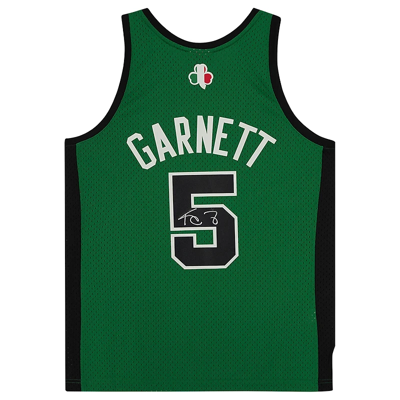 Maillot réplique Mitchell & Ness 2007-08 autographié par Kevin Garnett (Italie, Boston Celtics)