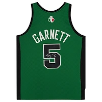 Maillot réplique Mitchell & Ness 2007-08 autographié par Kevin Garnett (Italie, Boston Celtics)