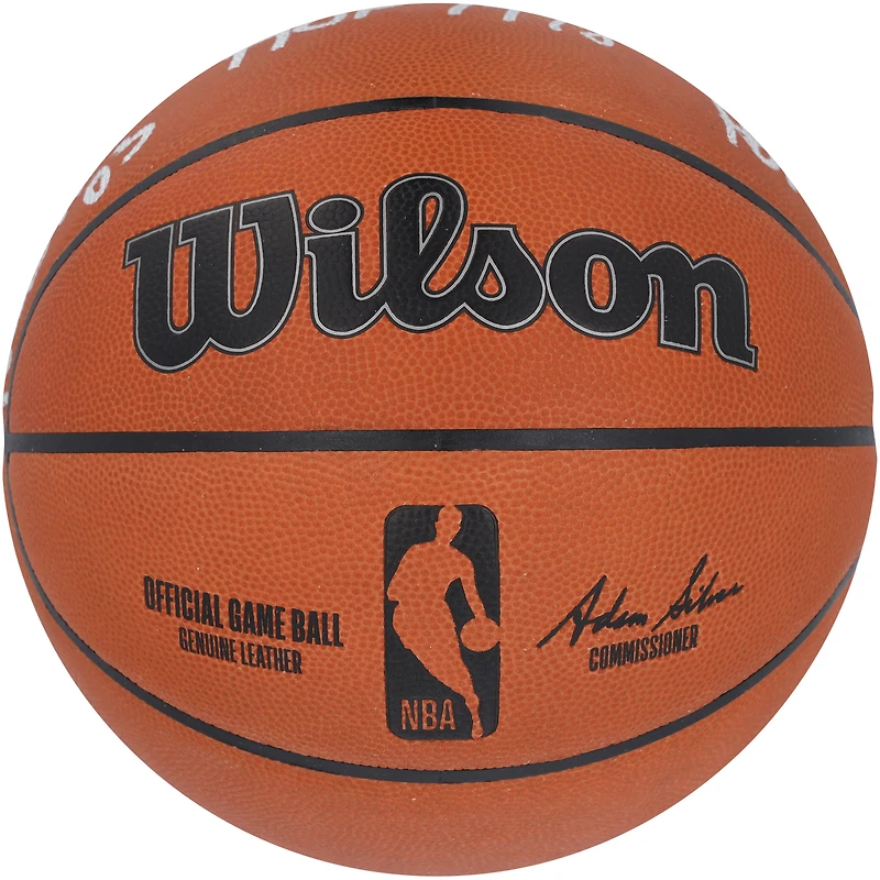 Kevin McHale, Larry Bird, Robert Parish Boston Celtics Autographed Wilson Official Game Basketball with Multiple Inscriptions