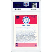 Larry Bird Boston Celtics 1986-87 Fleer Sticker #2 PSA Authenticated 8 Card