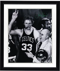 Larry Bird Boston Celtics Autographed 16'' x 20'' Smoking Cigar Photograph