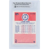 Carte authentifiée autographiée par Larry Bird Boston Celtics 1986-87 Fleer #9 #/33 Beckett Fanatics Witnessed avec plusieurs inscriptions