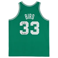 Larry Bird Boston Celtics Autographed Mitchell & Ness Kelly Green 1985-86 Authentic Jersey with "Larry Legend" Inscription - Limited Edition of 133