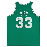 Larry Bird Boston Celtics Autographed Mitchell & Ness Kelly Green 1985-86 Authentic Jersey with "Larry Legend" Inscription - Limited Edition of 133