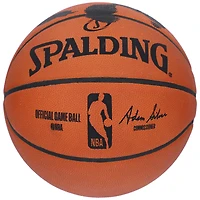 Ballon de basket-ball d'intérieur/extérieur Spalding autographié par Larry Bird Boston Celtics avec empreinte de main en acrylique noir