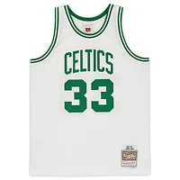Larry Bird Boston Celtics Autographed White Mitchell & Ness Swingman Jersey