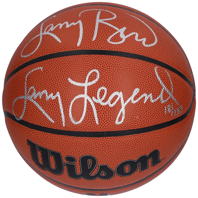 Ballon de basket-ball d'intérieur/extérieur Wilson Authentic Series autographié par Larry Bird Boston Celtics avec inscription « Larry Legend » - Édition limitée à 133 exemplaires