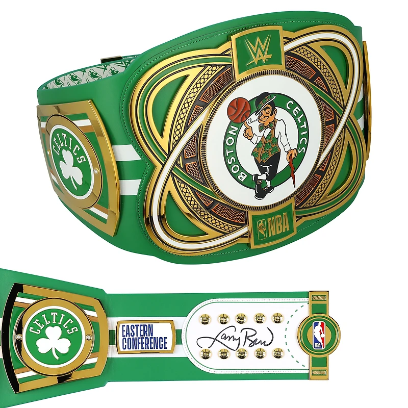 Larry Bird Boston Celtics Autographed WWE Legacy Title Belt