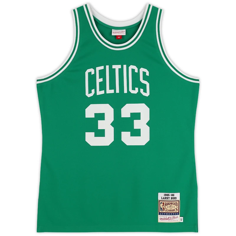 Larry Bird, Robert Parish & Kevin McHale Boston Celtics Autographed Larry Bird Mitchell & Ness Authentic 1985 Green Jersey with Multiple Inscriptions