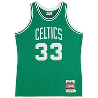 Larry Bird, Robert Parish & Kevin McHale Boston Celtics Autographed Larry Bird Mitchell & Ness Authentic 1985 Green Jersey with Multiple Inscriptions