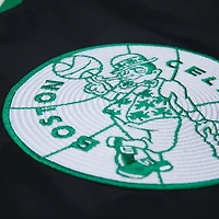 Men's Mitchell & Ness Larry Bird Black Boston Celtics NBA Legends Full-Snap Satin Jacket