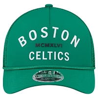 Men's New Era  Kelly Green Boston Celtics Minimalist 9FORTY M-Crown Adjustable Hat