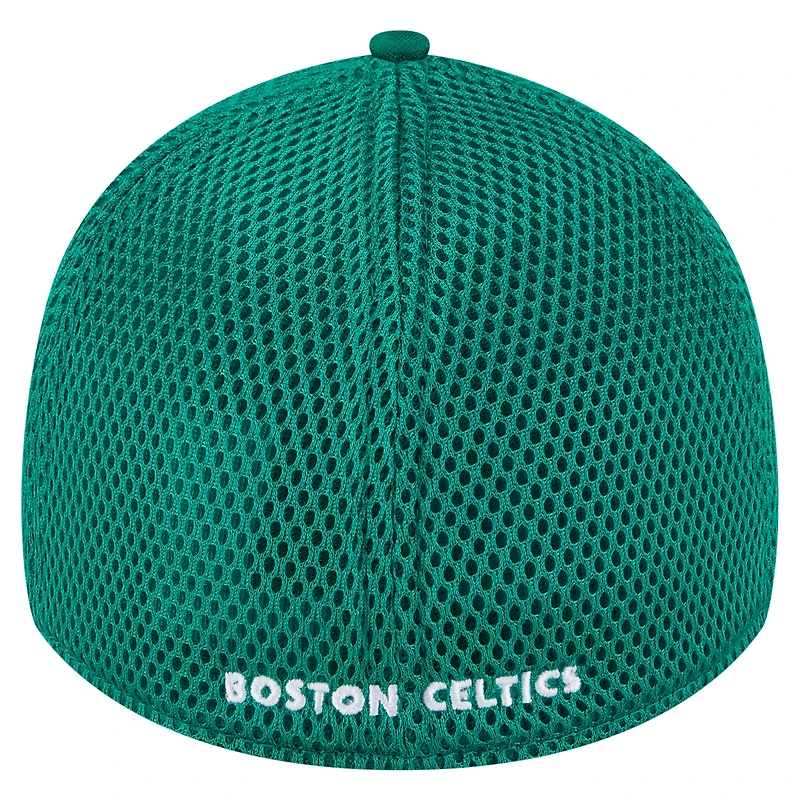 Casquette 39THIRTY Flex camouflage subtil vert Kelly des Boston Celtics de New Era pour homme