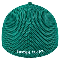 Casquette 39THIRTY Flex camouflage subtil vert Kelly des Boston Celtics de New Era pour homme