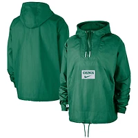 Men's Nike  Green Boston Celtics Courtside Premium Club Anorak Quarter-Zip Hoodie Jacket