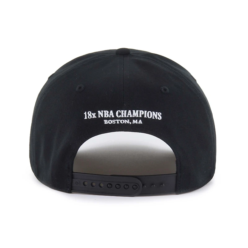 Casquette ajustable noire « 47 » des Boston Celtics pour homme, Every Time Past Champs Hitch