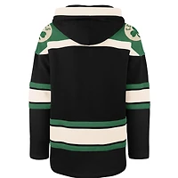 Men's '47  Black Boston Celtics Logo Superior Lacer Hoodie