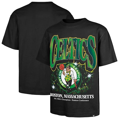 T-shirt noir pour homme « 47 Boston Celtics » de la collection « Anciens champions » Fondation Flashbulb