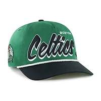 Casquette ajustable Dropshadow Rope Hitch pour homme, vert Kelly/noir, Boston Celtics, 1947