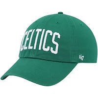 Casquette réglable '47 Kelly Green Boston Celtics Clean Up Wordmark pour homme