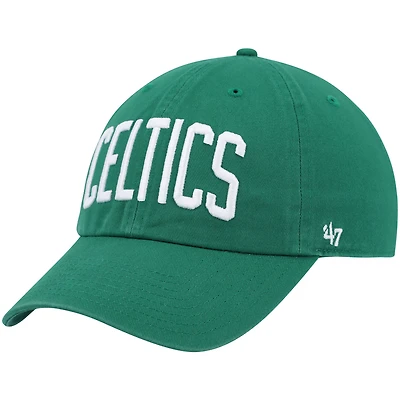 Casquette réglable '47 Kelly Green Boston Celtics Clean Up Wordmark pour homme