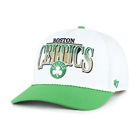 Men's '47 White/Kelly Green Boston Celtics Tribute Two-Tone Hitch Adjustable Hat
