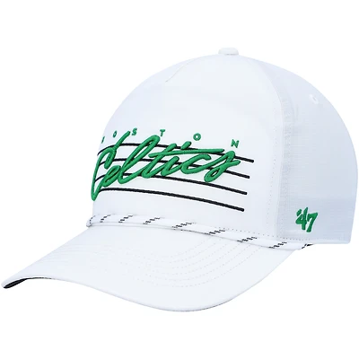 Casquette Snapback Downburst Hitch des Boston Celtics '47 blanche pour homme