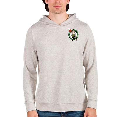 Sweat à capuche Absolute pour homme Antigua Oatmeal des Boston Celtics