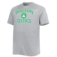T-shirt noir Boston Celtics Big & Tall Heart Soul pour homme