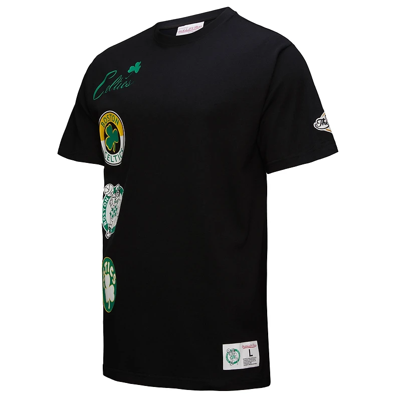 T-shirt noir de qualité supérieure pour homme la collection Black Out des Boston Celtics